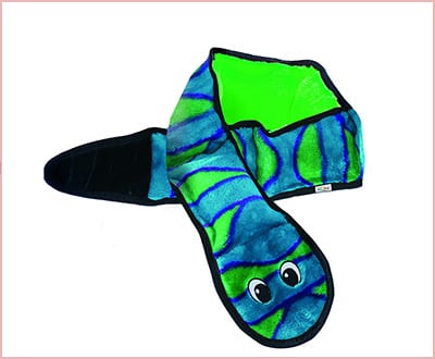 Plush Snake durable dog toy without stuffing