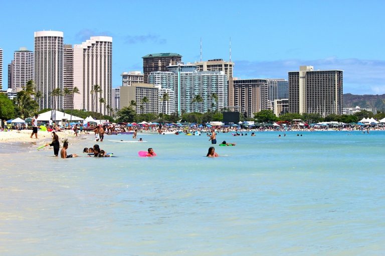 Honolulu Waikiki Sunny Travel Hawaii Oahu Beach