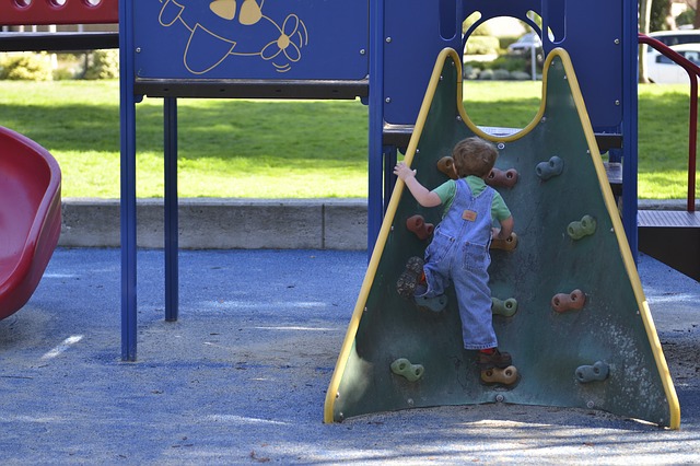 climbing toddler